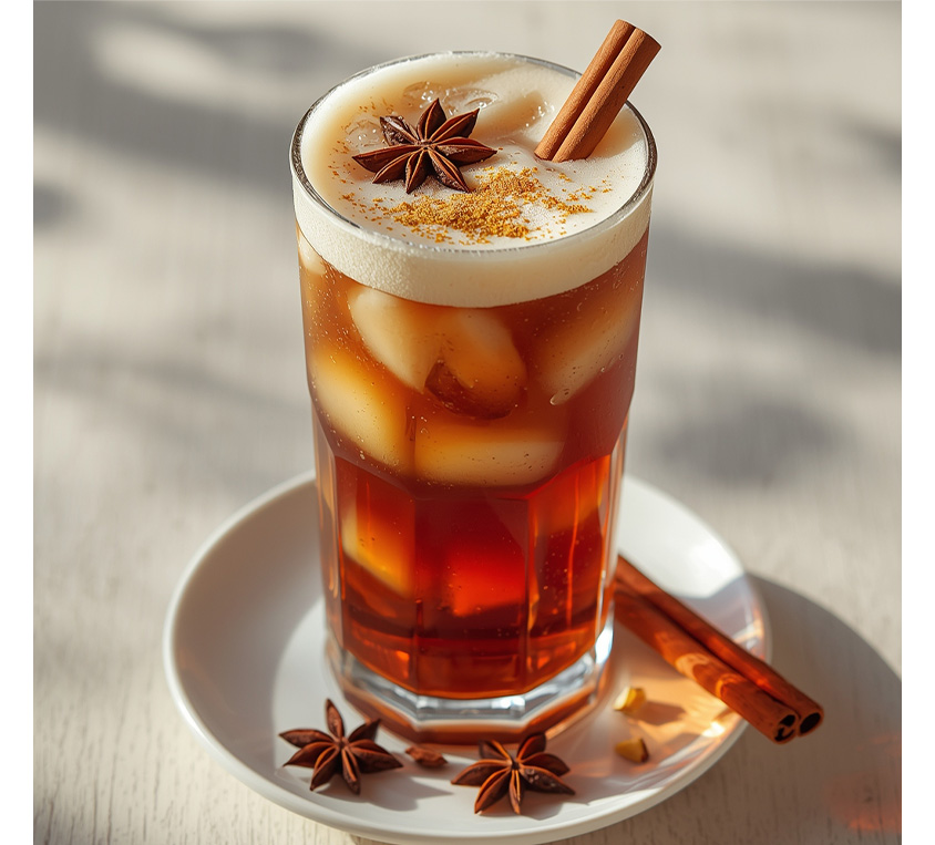 Masala Chai Latte przygotowane z Masala Chai Leo Tea